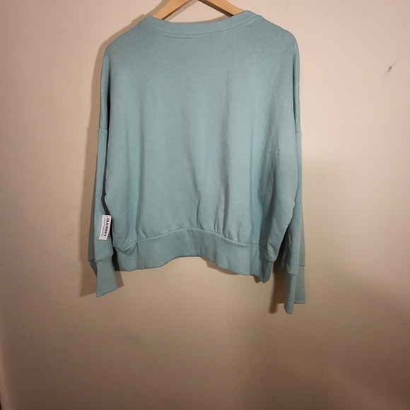 Old Navy Mint Green Good Vibes Sweatshirt 2X NWT - Picture 4 of 5